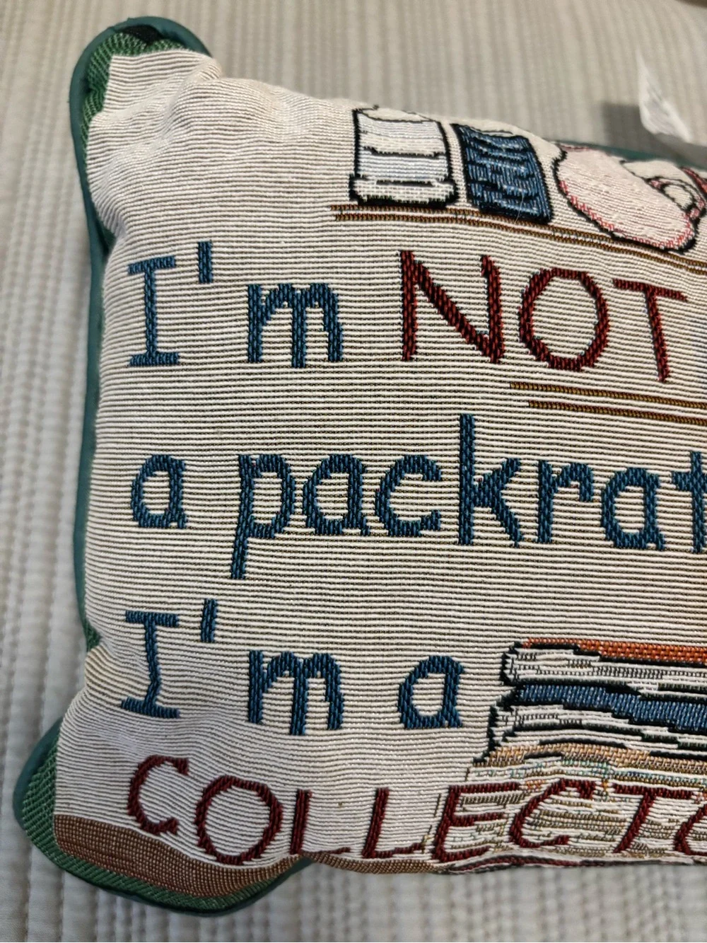 Vintage Tapestry Needlepoint Decorative Pillow
